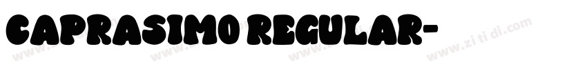 Caprasimo Regular字体转换
